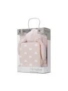 Lorelli Poffy Duo takaró 75x90 cm párnával 45x30 cm - Peach Bunny