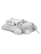 Lorelli Poffy Duo takaró 75x90 cm párnával 45x30 cm - White Grey Teddy Bear