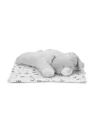 Lorelli Poffy Duo takaró 75x90 cm párnával 45x30 cm - White Grey Teddy Bear