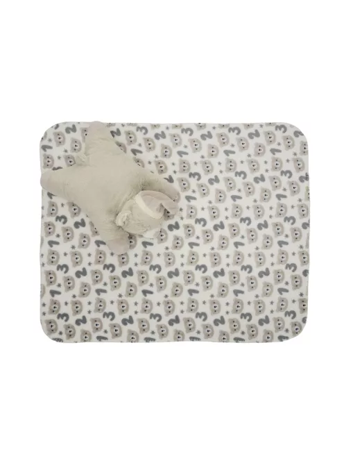 Lorelli Poffy Duo takaró 75x90 cm párnával 45x30 cm - White BeigeTeddy Bear