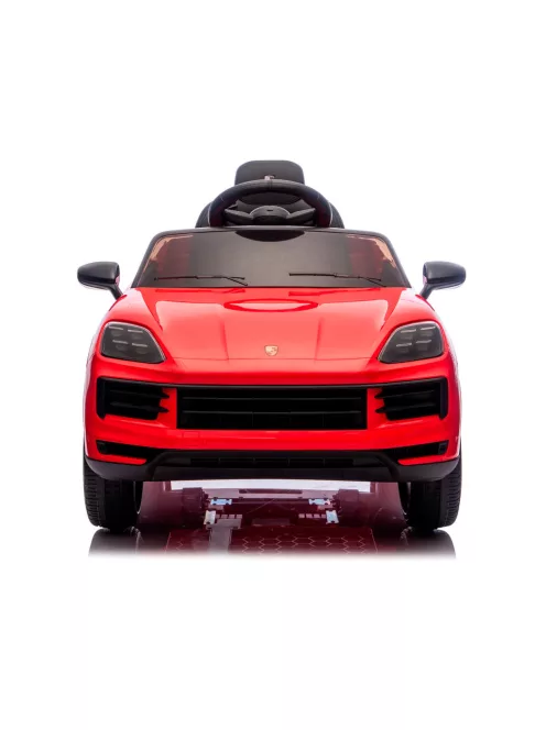 Chipolino Porsche Cayenne elektromos autó bőr üléssel - red