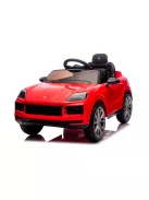 Chipolino Porsche Cayenne elektromos autó bőr üléssel - red