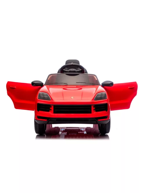 Chipolino Porsche Cayenne elektromos autó bőr üléssel - red