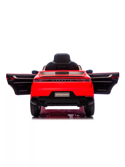Chipolino Porsche Cayenne elektromos autó bőr üléssel - red