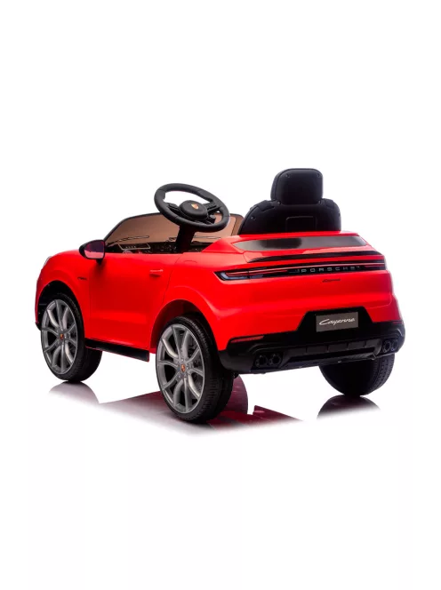 Chipolino Porsche Cayenne elektromos autó bőr üléssel - red