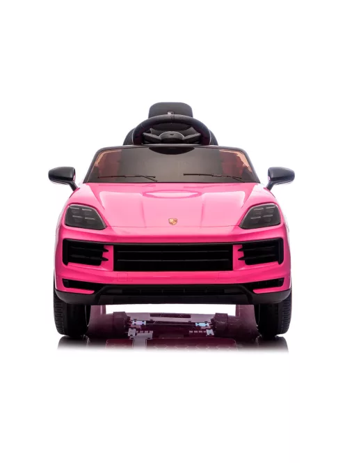Chipolino Porsche Cayennee lektromos autó bőr üléssel - pink
