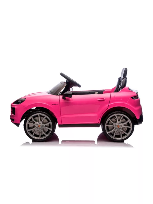Chipolino Porsche Cayennee lektromos autó bőr üléssel - pink