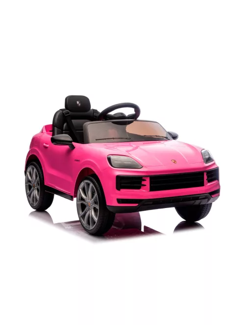 Chipolino Porsche Cayennee lektromos autó bőr üléssel - pink