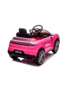 Chipolino Porsche Cayennee lektromos autó bőr üléssel - pink