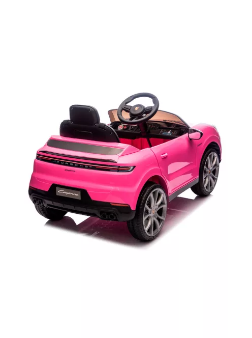 Chipolino Porsche Cayennee lektromos autó bőr üléssel - pink