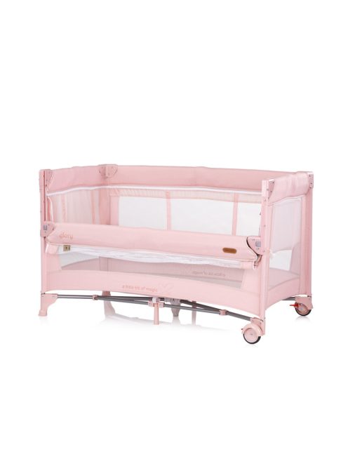 Chipolino Glory multifunkciós utazóágy - pink marshemllow