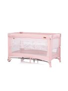 Chipolino Glory multifunkciós utazóágy - pink marshemllow