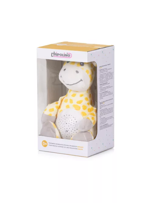 Chipolino projektoros zenélő plüss játék - Giraffe