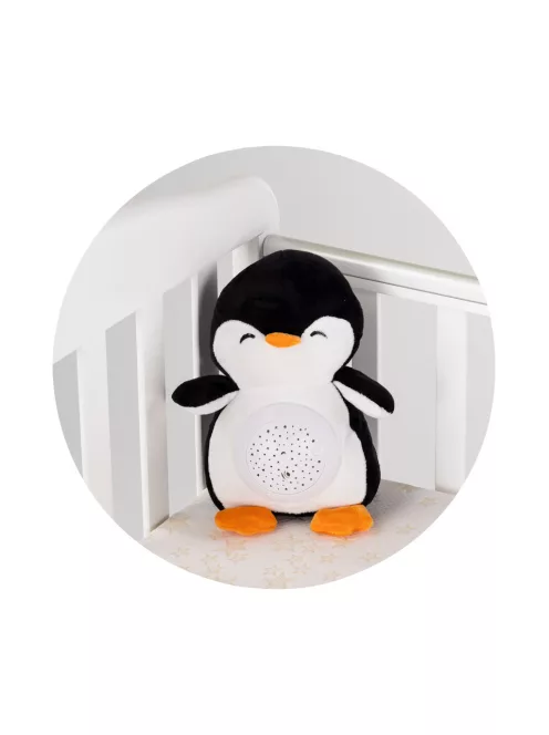 Chipolino projektoros zenélő plüss játék - Penguin