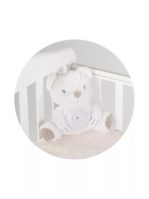 Chipolino projektoros zenélő plüss játék - Bear" white