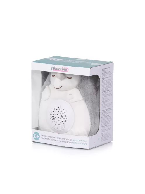 Chipolino projektoros zenélő plüss játék - Little Hedgehog