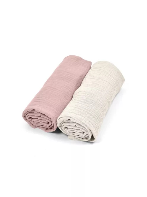 Albero Mio muszlin pelenka, 2 darabos csomag - CC1 Pink