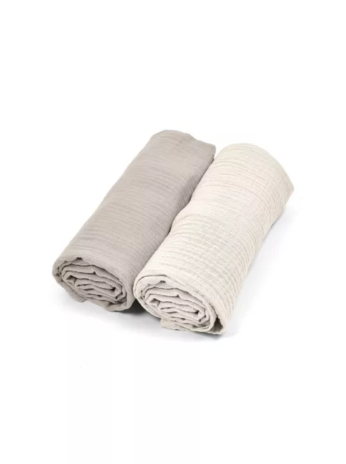 Albero Mio muszlin pelenka, 2 darabos csomag - CC2 Beige