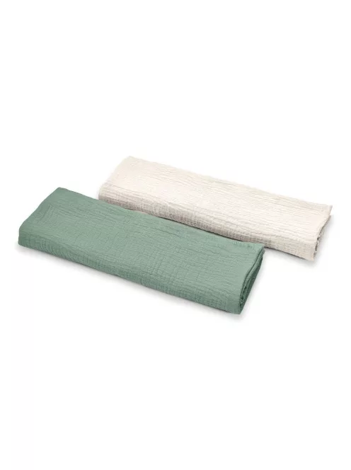 Albero Mio muszlin pelenka, 2 darabos csomag - CC4 Green