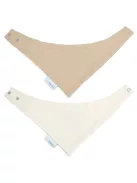 Albero Mio muszlin előke, 2 darabos csomag - WM447 Biscuit beige