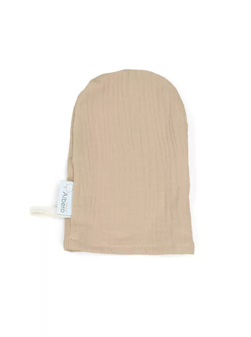 Albero Mio muszlin mosdókesztyű, 2 darabos csomag - WM447 Biscuit beige