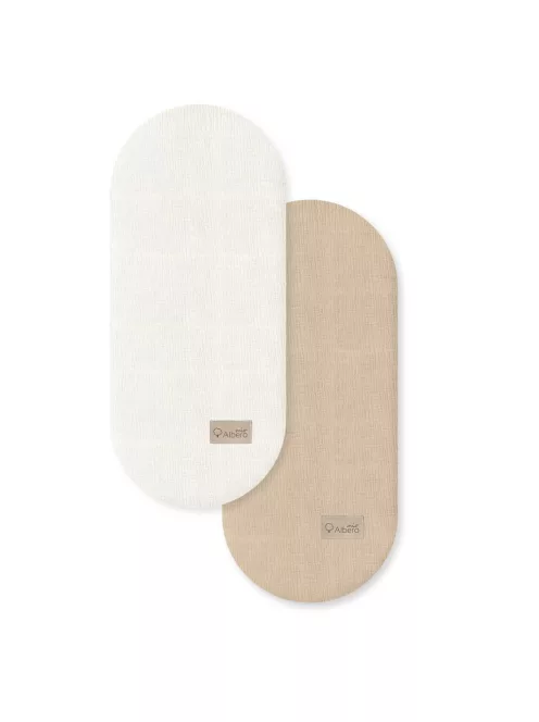 Albero Mio babakocsi mózeshez lepedő 2 darabos csomag - WM447 Biscuit beige