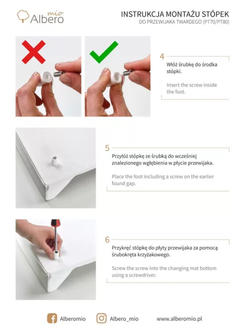 Albero Mio merev pelenkázó lap 70 cm - CP2 Gaja Goose