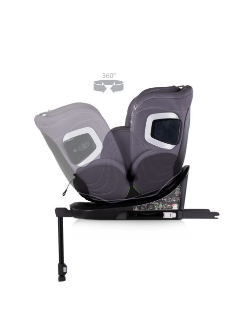 Chipolino Clima Air I-Size autósülés 40-150cm - anthracite