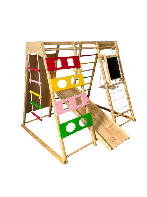 Chipolino Fa mászóka és hinta táblával - színes