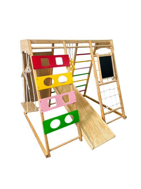 Chipolino Fa mászóka és hinta táblával - színes