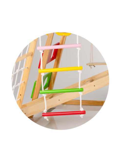 Chipolino Fa mászóka és hinta táblával - színes