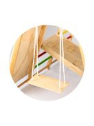 Chipolino Fa mászóka és hinta táblával - színes