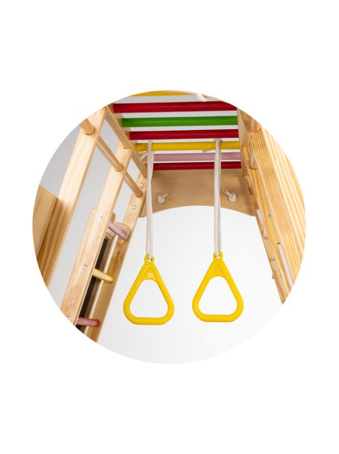 Chipolino Fa mászóka és hinta táblával - színes