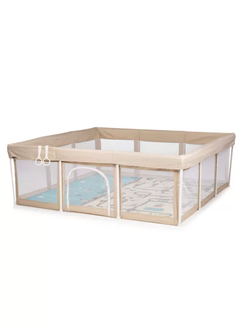 Chipolino Easy babakarám összecsukható 180x180 cm - beige