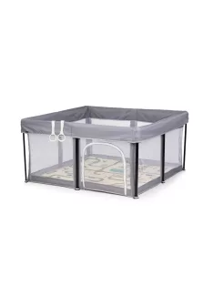 Chipolino Vibe babakarám összecsukható 120x120 cm - grey