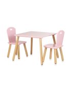 Chipolino Asztalka 2 székkel - pink