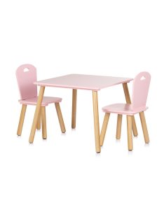 Chipolino Asztalka 2 székkel - pink