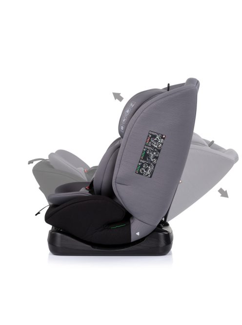 Chipolino Mondial autósülés I-Size 40-150cm - charcoal