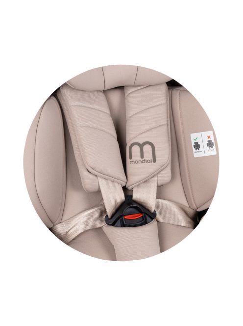Chipolino Mondial autósülés I-Size 40-150cm - latte