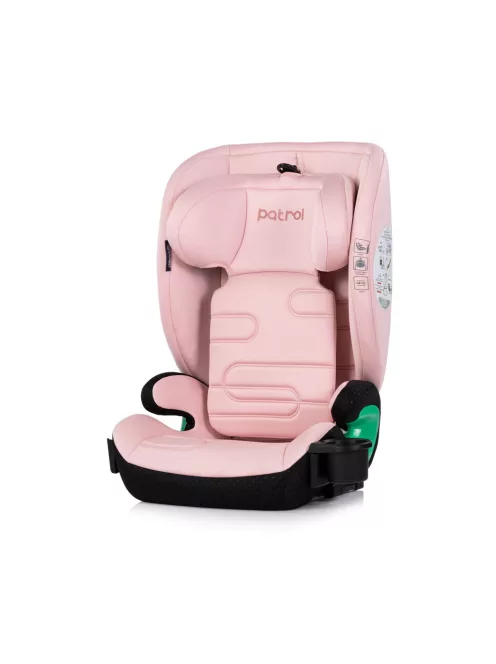 Chipolino Patrol autósülés Isofix 100-150cm - powder pink