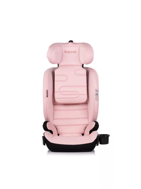 Chipolino Patrol autósülés Isofix 100-150cm - powder pink