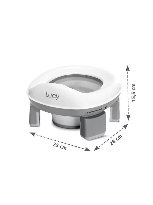 Lorelli Lucy 2 az 1-ben hordozható bili és wc-szűkítő - Grey