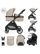 Lorelli Aspen 3az1-ben multifunkciós babakocsi - Cappucino (2 doboz)