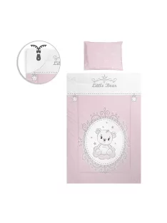Lorelli 5 részes ágynemű garnitúra - Little Bear Pink