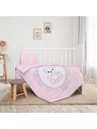 Lorelli 5 részes ágynemű garnitúra - Little Bear Pink