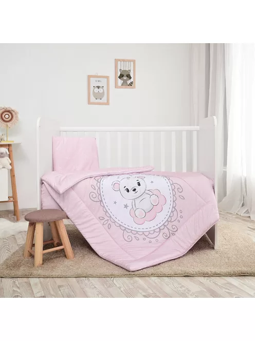 Lorelli 5 részes ágynemű garnitúra - Little Bear Pink