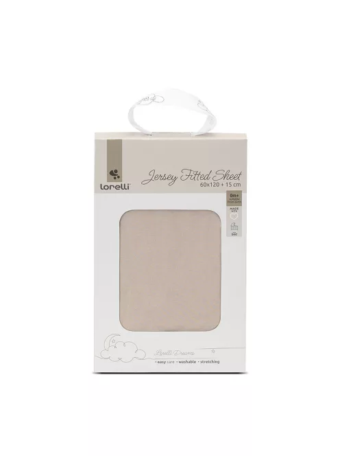 Lorelli gumis lepedő 60x120x15 - BEIGE