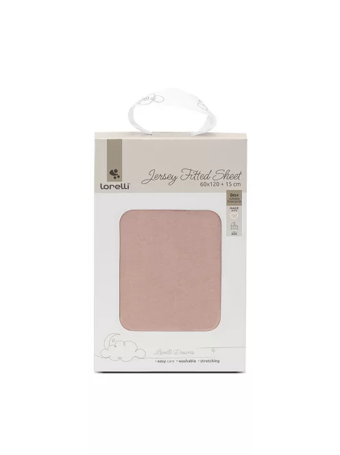 Lorelli gumis lepedő 60x120x15 - Pink