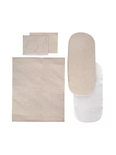   Lorelli 5 részes téli ágynemű garnitúra babakocsiba - Beige Sky