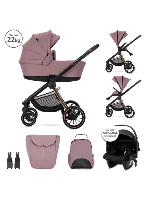 Lorelli Bianca 3az1-ben újszülött babakocsi - Pink